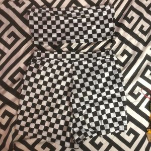 Checkered set with shorts & top